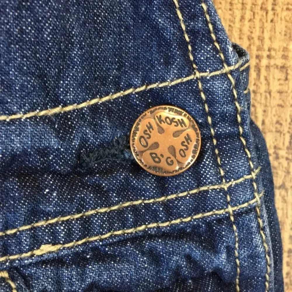 Osh Kosh NYC Carpenters Overalls Boys 4T Dark Wash‎ Denim
